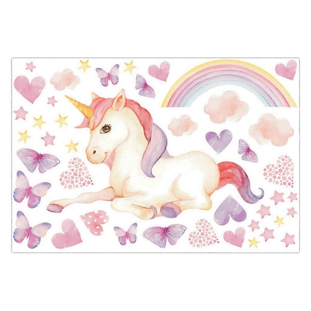 Wallpaper Unicorn PVC Wall Sticker for Decoration 3 Sheets
