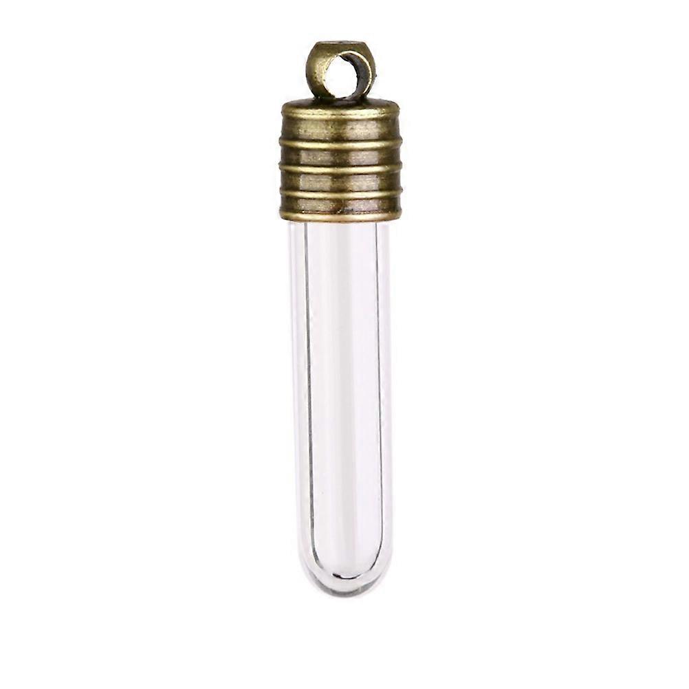 Glass Bottle with Cap Mini Glass Bottles for Decoration 40Pcs Transparent