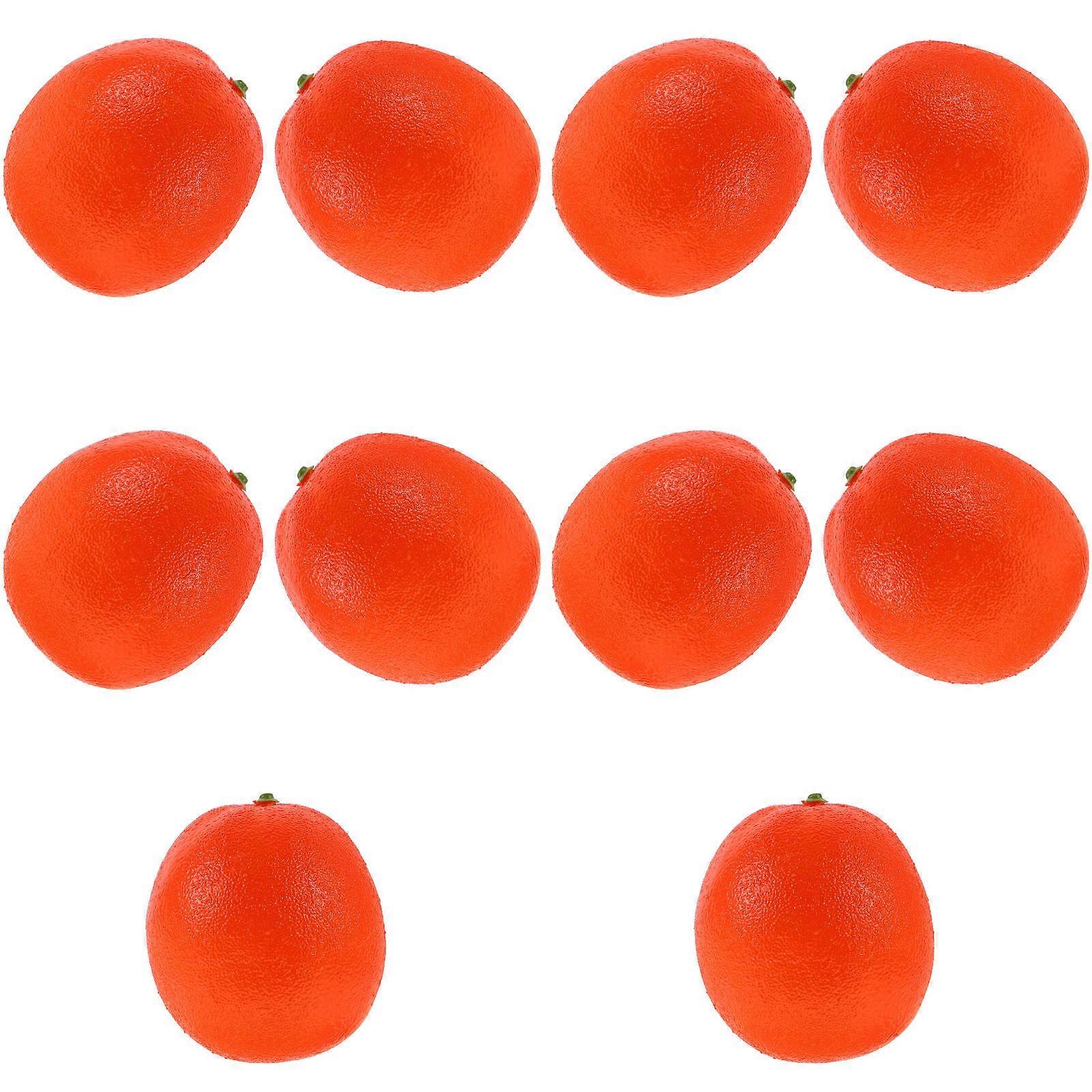 Simulation Oranges Lifelike Fruit Decorations 20Pcs Suitable For Party Decoration Retail Store Prop Uses Lightweight Design