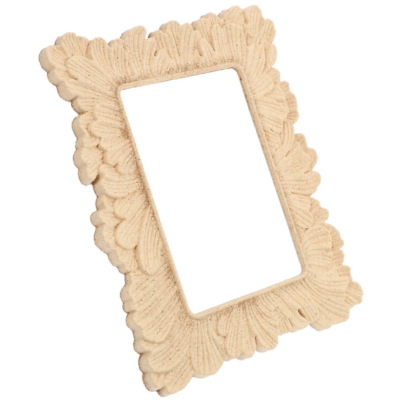Light Brown Photo Frame Desktop Picture Frame for Display 5Pcs Wood