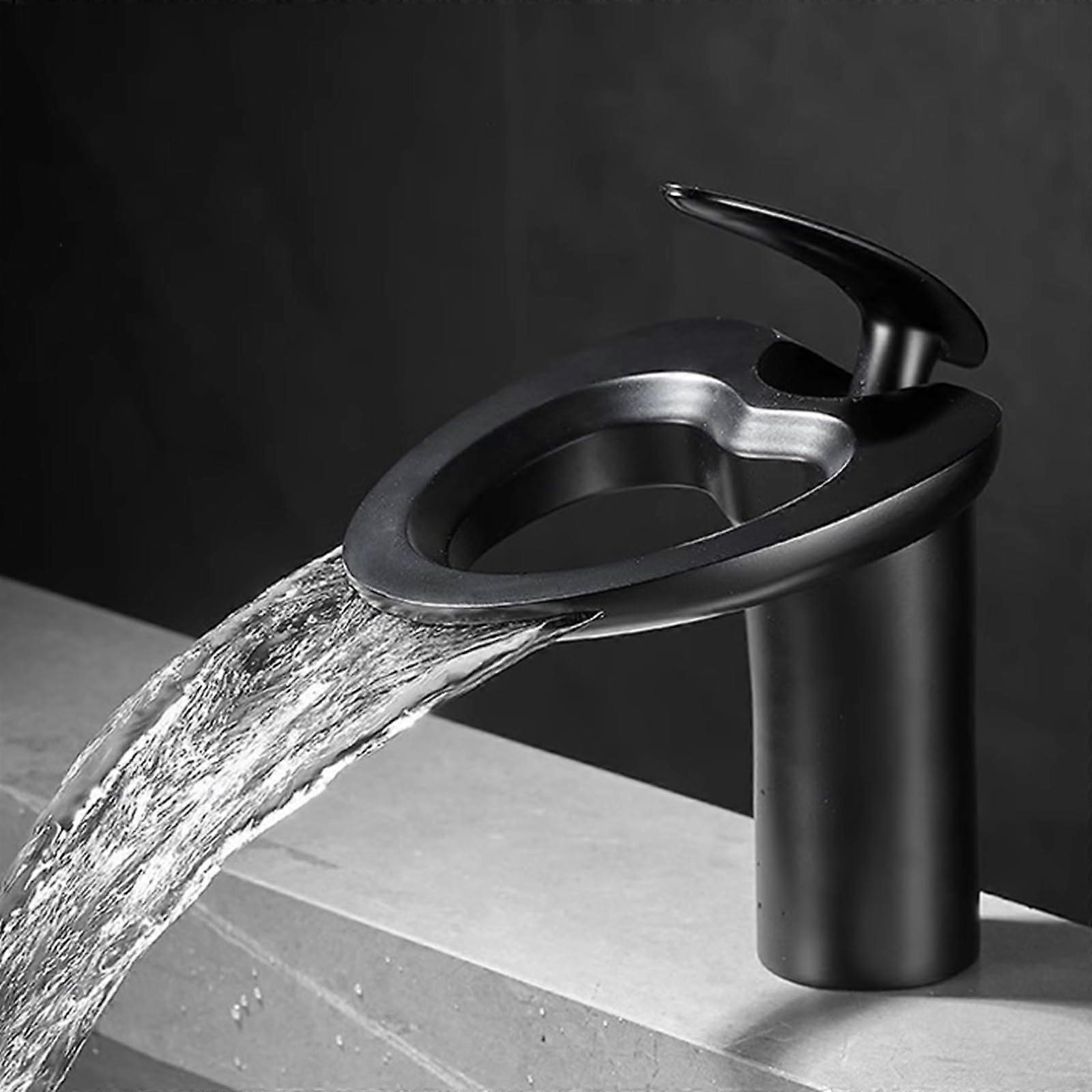 Bathroom Basin Taps Mixer Chrome Brass Mono Single Lever Tap For Sink Low Black