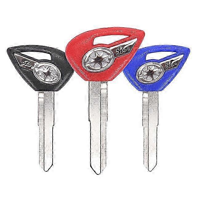 3PCS For Yamaha Dragstar V-star Ds400 Ds650 Xvs400 Xvs650 Xv1900 Xvs1300 Xvs950 Motorcycle Accessories Motor Parts Embryo Blank Key 2025