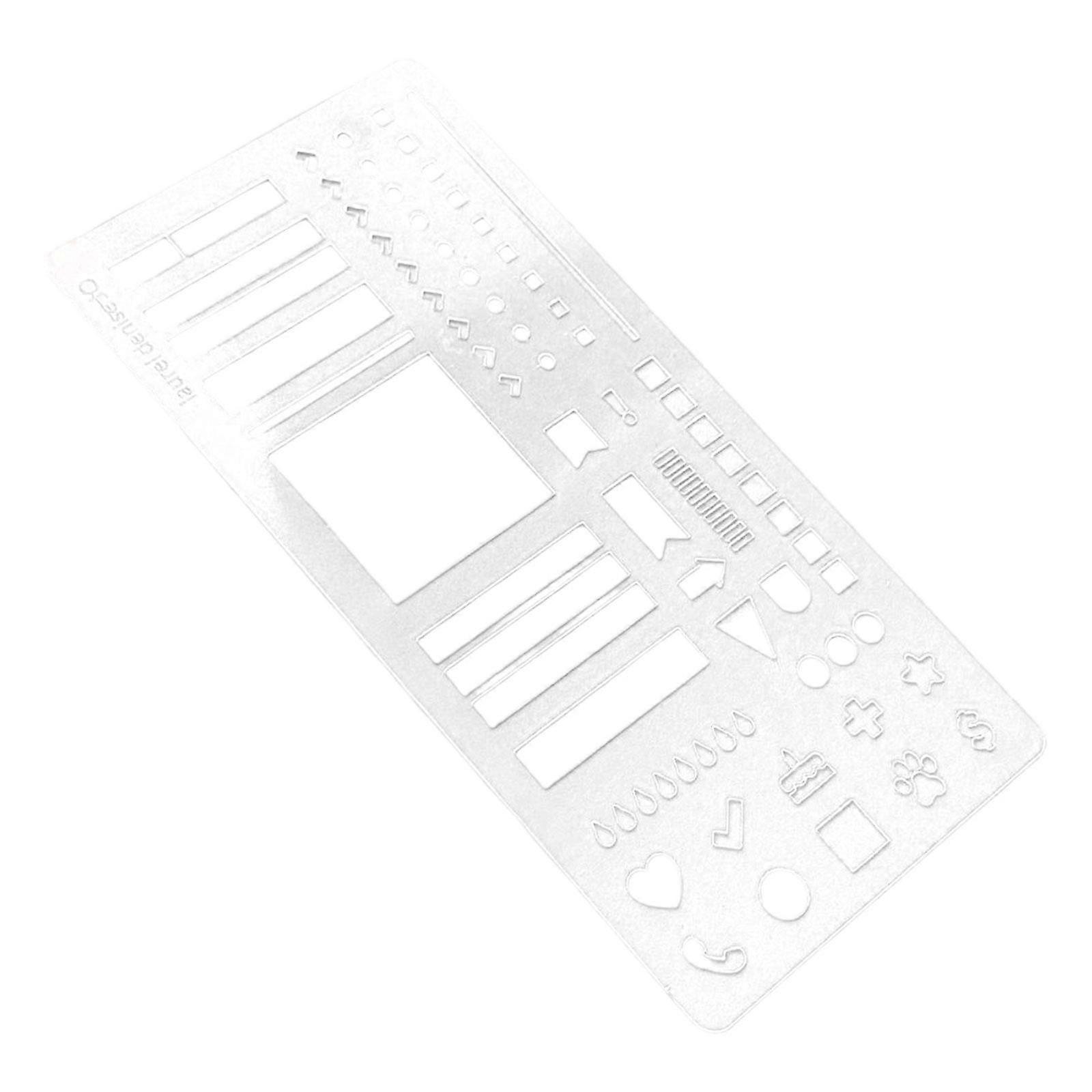 Planner Template Stencil Scrapbooking DIY Stationery Creative Compact White