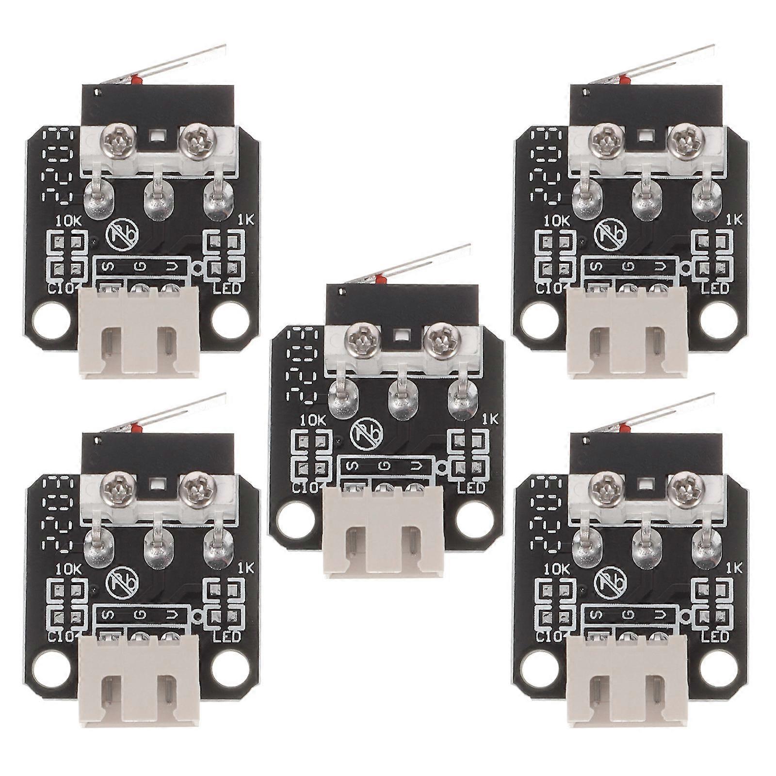 3D Printer Accessories Micro Switch for 3D Printer 20Pcs Black Replacement