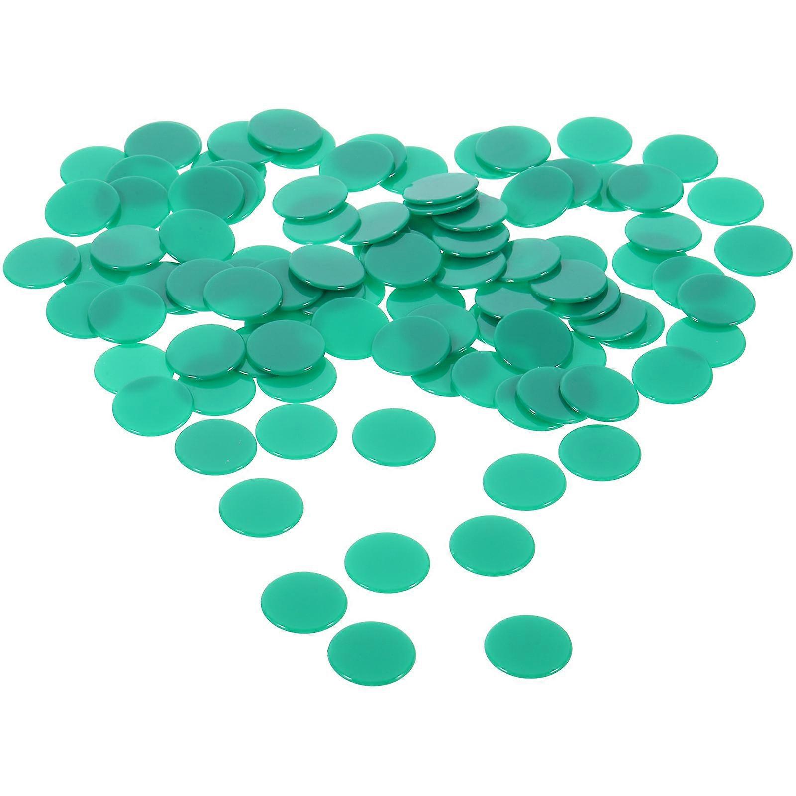 Colored Chips Plastic Poker Chips for Game Counting 100Pcs