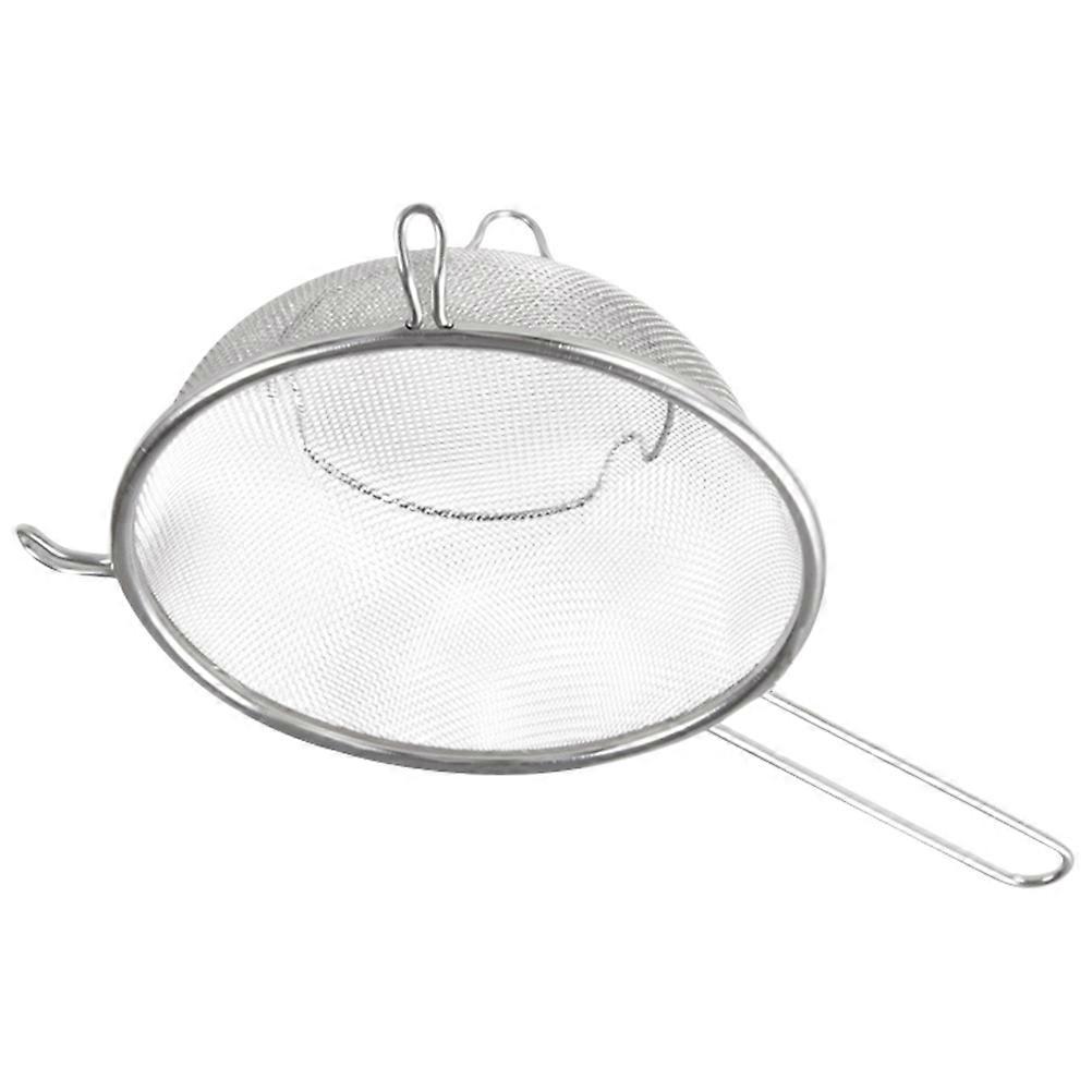 Straining Scoop Premium Fine Mesh Skimmer Silver 30X18X8CM Filtering Frying Assistance 1Pcs