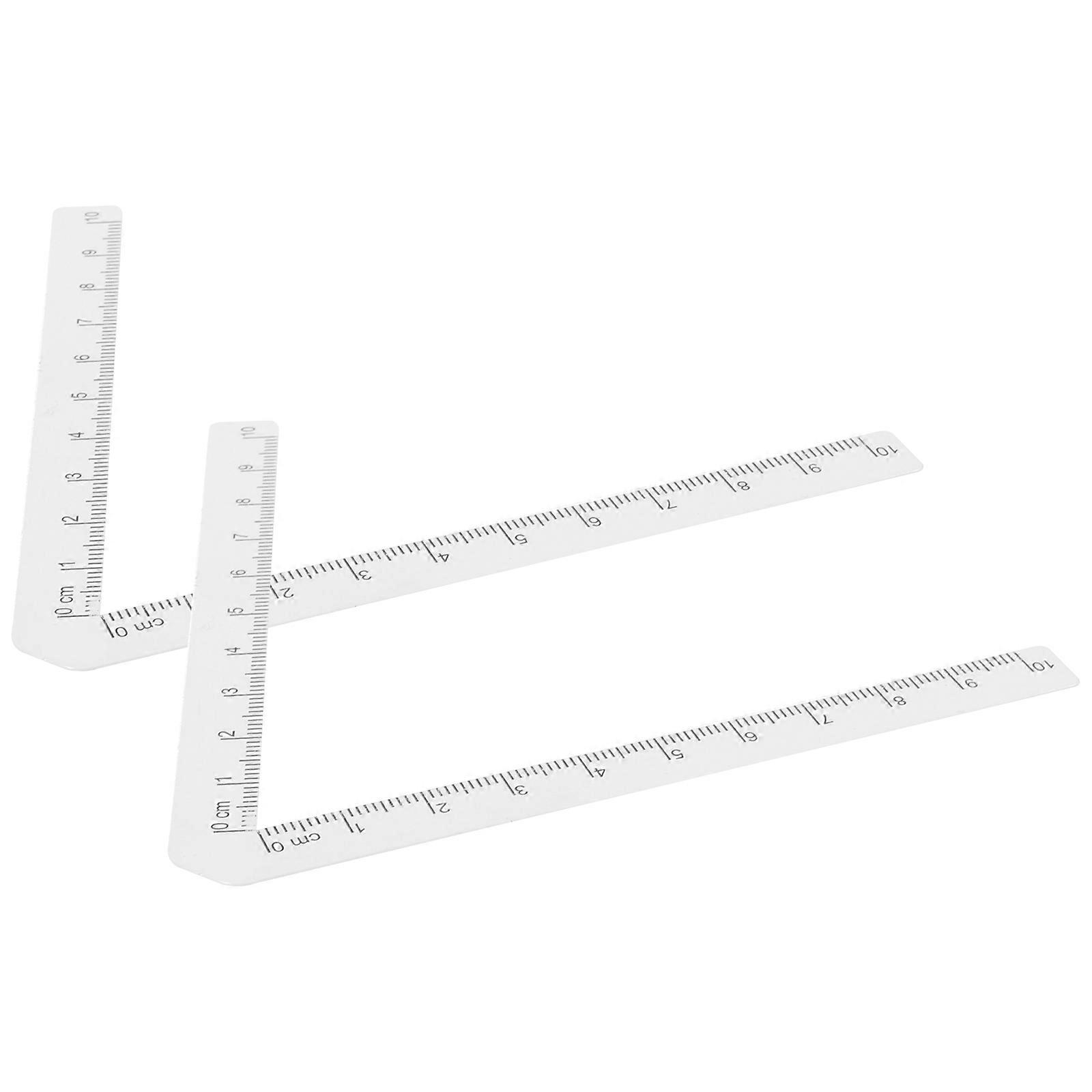 Sewing Locating Ruler 6 Pcs Pattern Making Tattoo For DIY Projects Professional Tailors 14.50X10.00X0.20CM Rectangular