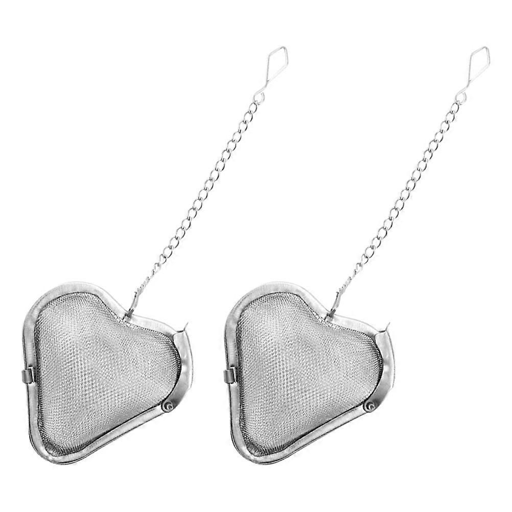 4Pcs Stainless Steel Tea Filters Kitchen Heart Shape Tea Strainers