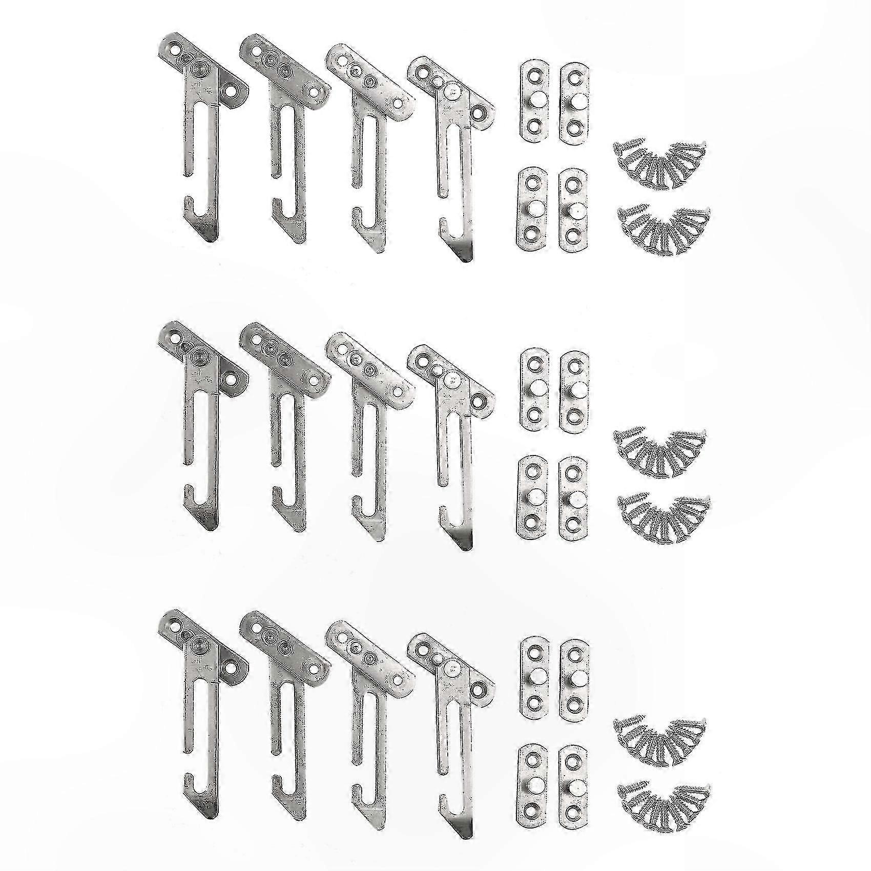 12-Pack Stainless Steel Window Restrictor Locks with Child Safety Hook