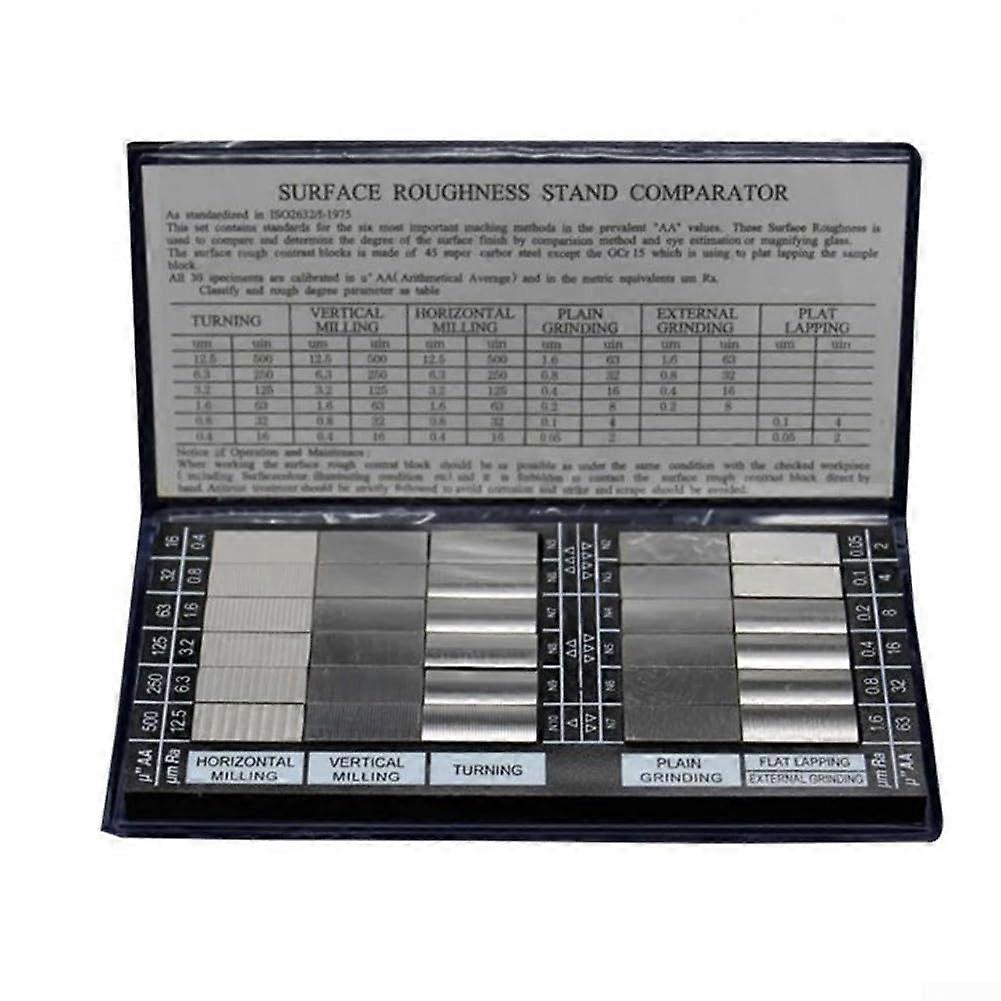 Gauge Block Sets Notebook Pattern Block For Surface Roughness Comparator Turning Grinding Polishing