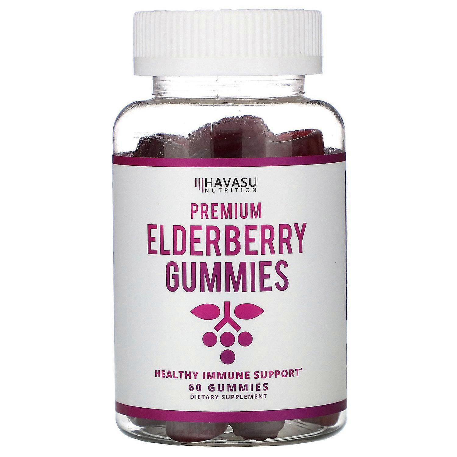 Havasu Nutrition, Premium Elderberry Gummies, 60 Gummies