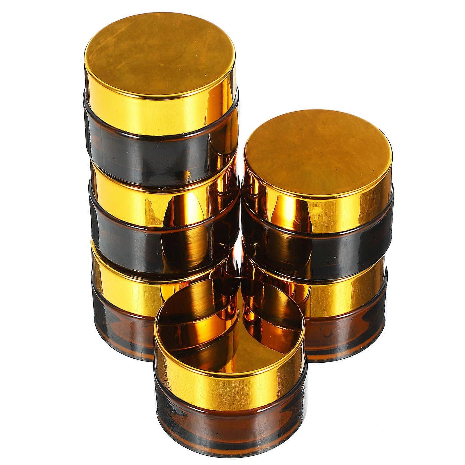 Empty Makeup Bottles Glass Cream Bottles for Storage 12Pcs Container Set