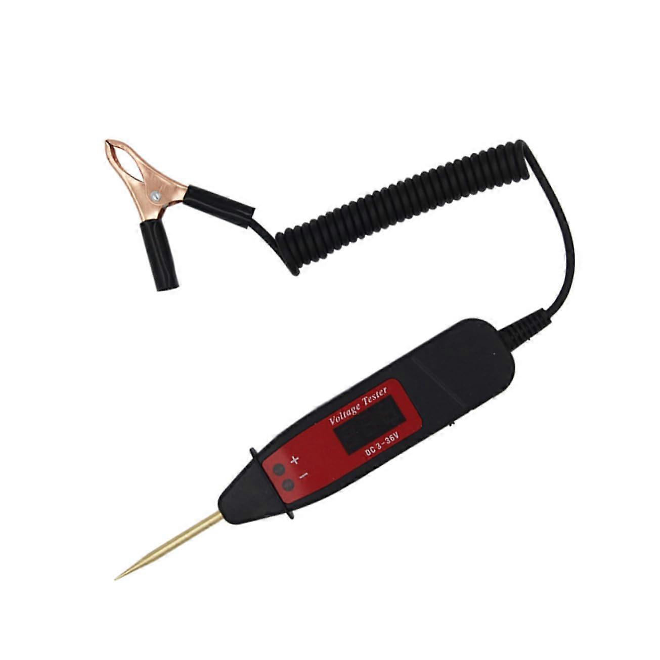 Automotive Diagnostic Tool Digital Display Voltage Tester Pen Extendable Spring Cable Multifunction Circuit Tester Probes