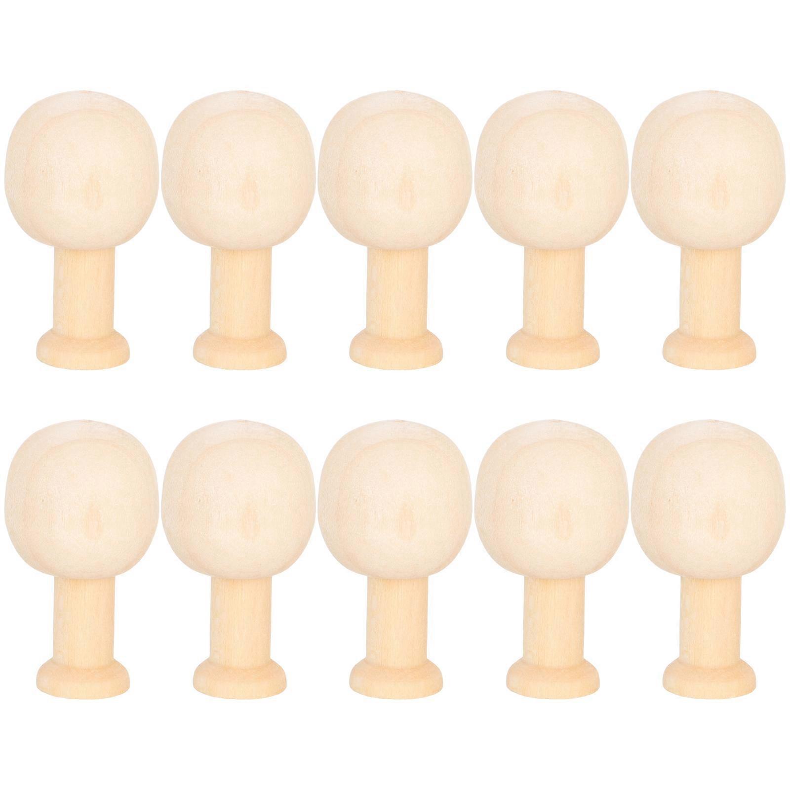 Mini Wooden Trees for Easter Decorations 10Pcs DIY Wood Trees Set