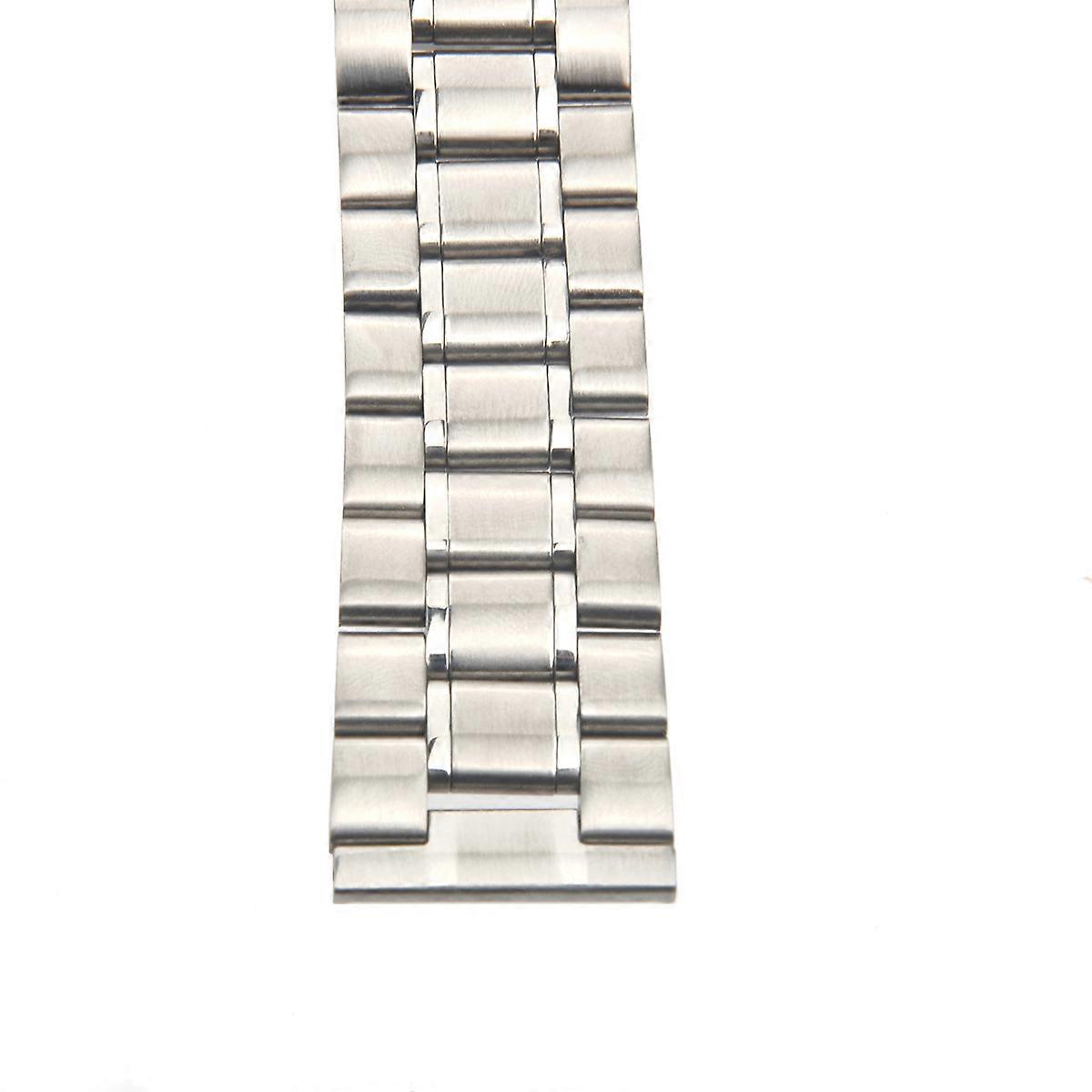 Stainless Steel Watch Band Straight End with 2Pcs Spring Bars for Replacement