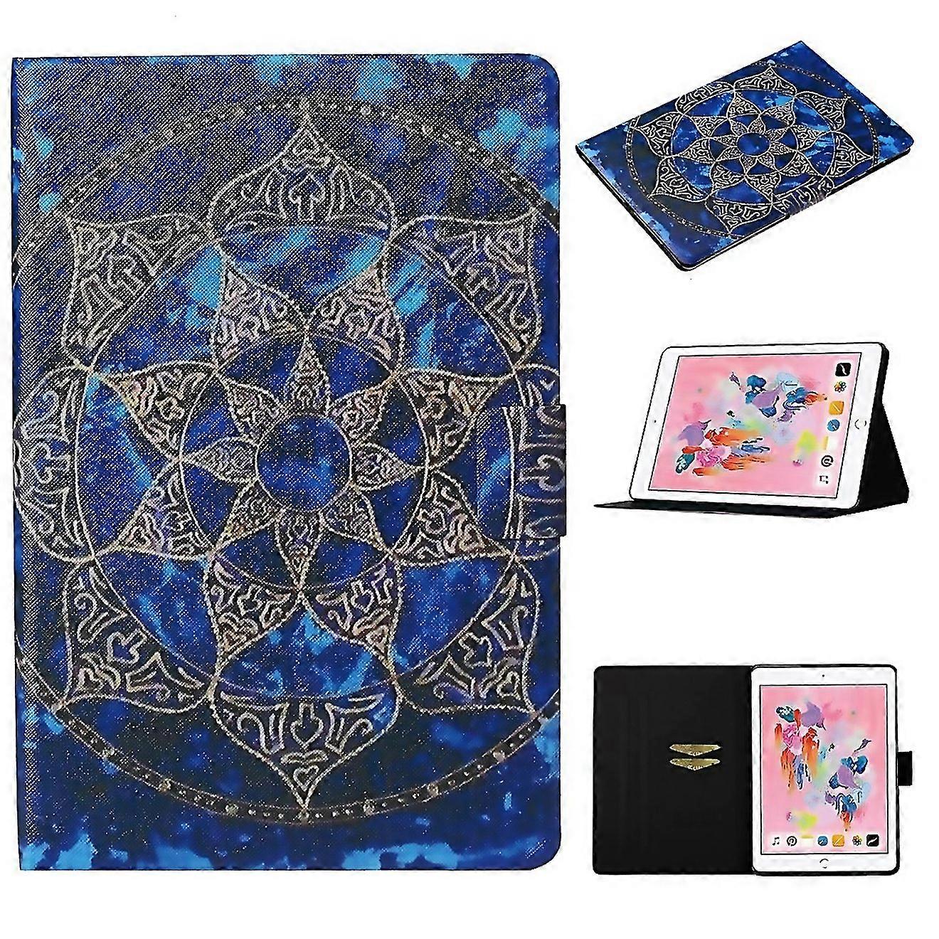 For Coloured Drawing Pattern Horizontal Flip Leather Case With Holder Card Slot Sleep Wakeup Functio