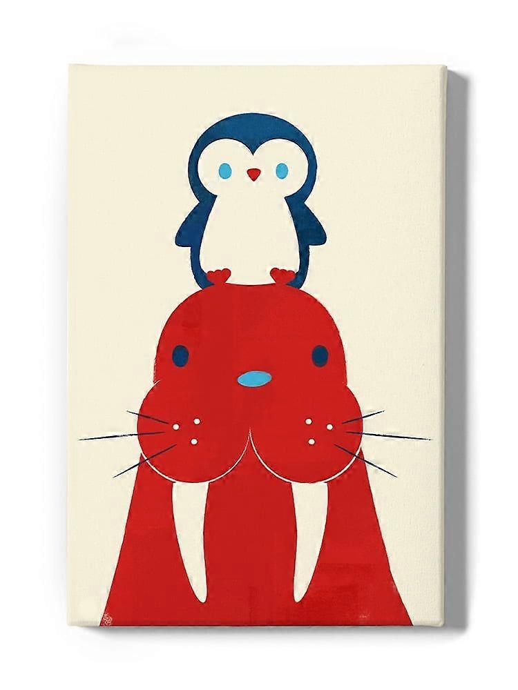 Image Conscious A Seal And A Penguin Wrapped Canvas -Jay Fleck Designs, Wall Art  -ouyac242