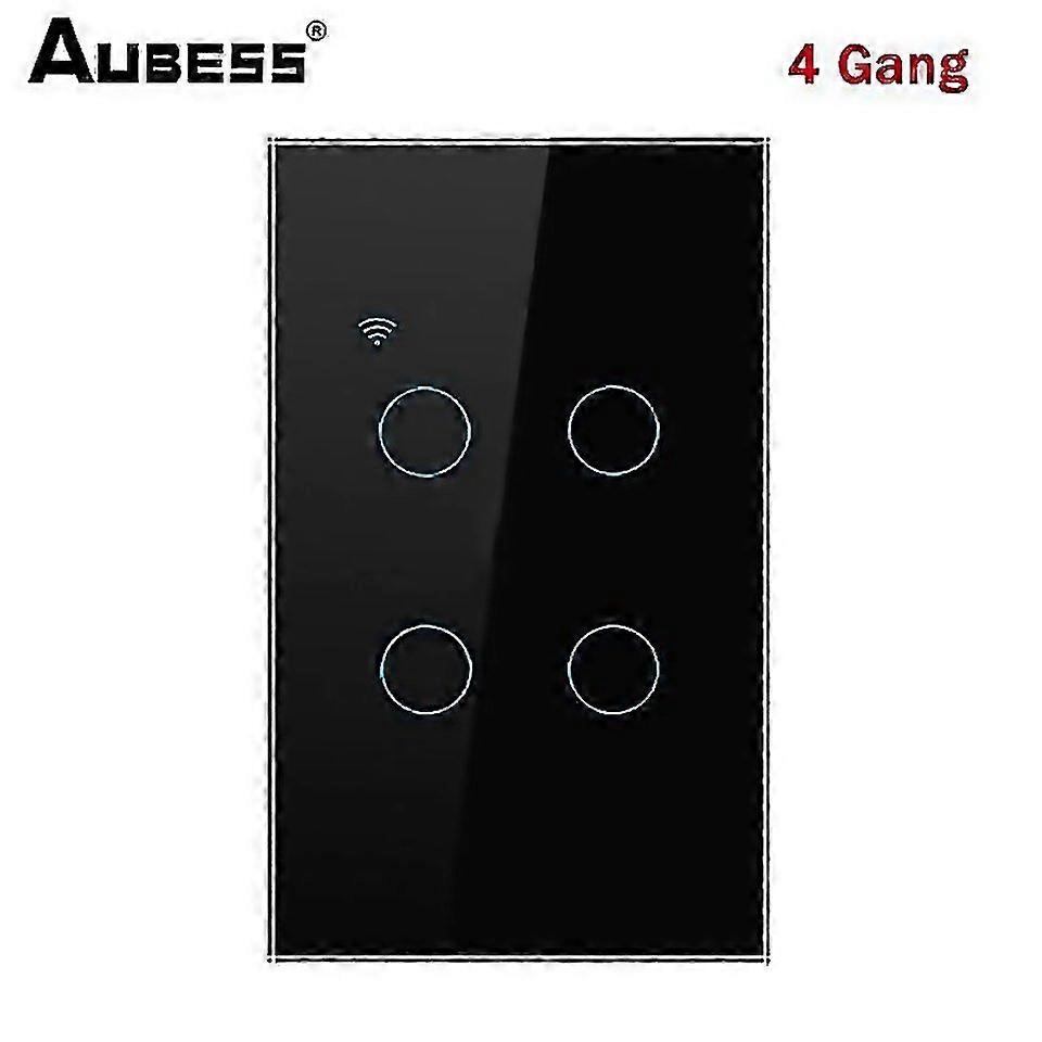 For Aubess Wifi Us Smart Switch 1234 Gang Light Switch Need Neutral