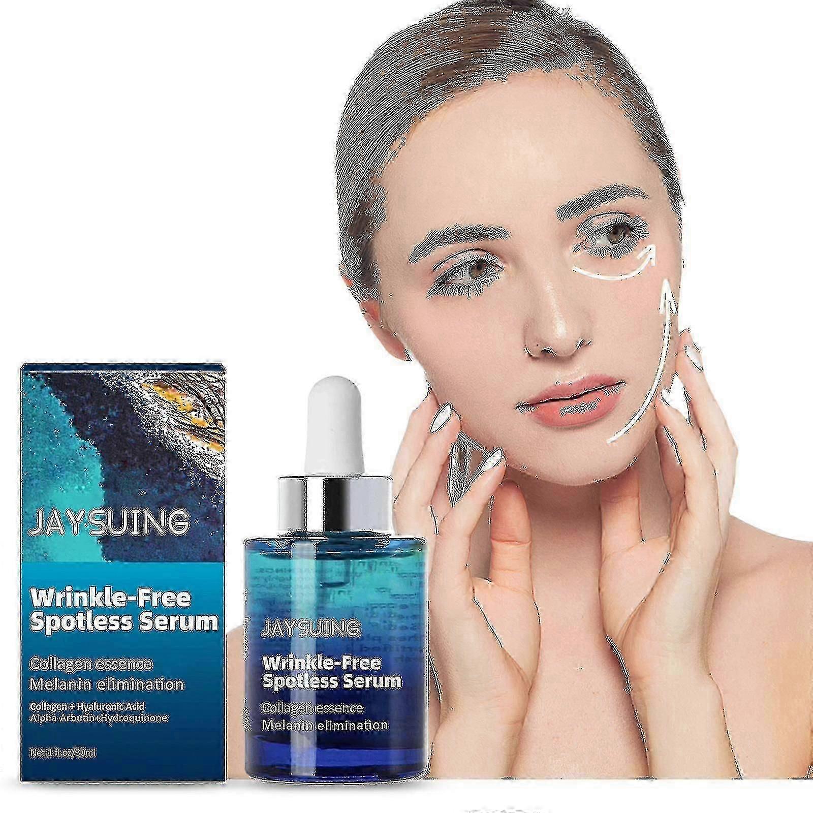 Jaysuingアンチシワセラムフェイシャルフェード目周りの小じわ、ほうれい線、シワマッサージ、引き締め、アンチエイジング-9413251711327