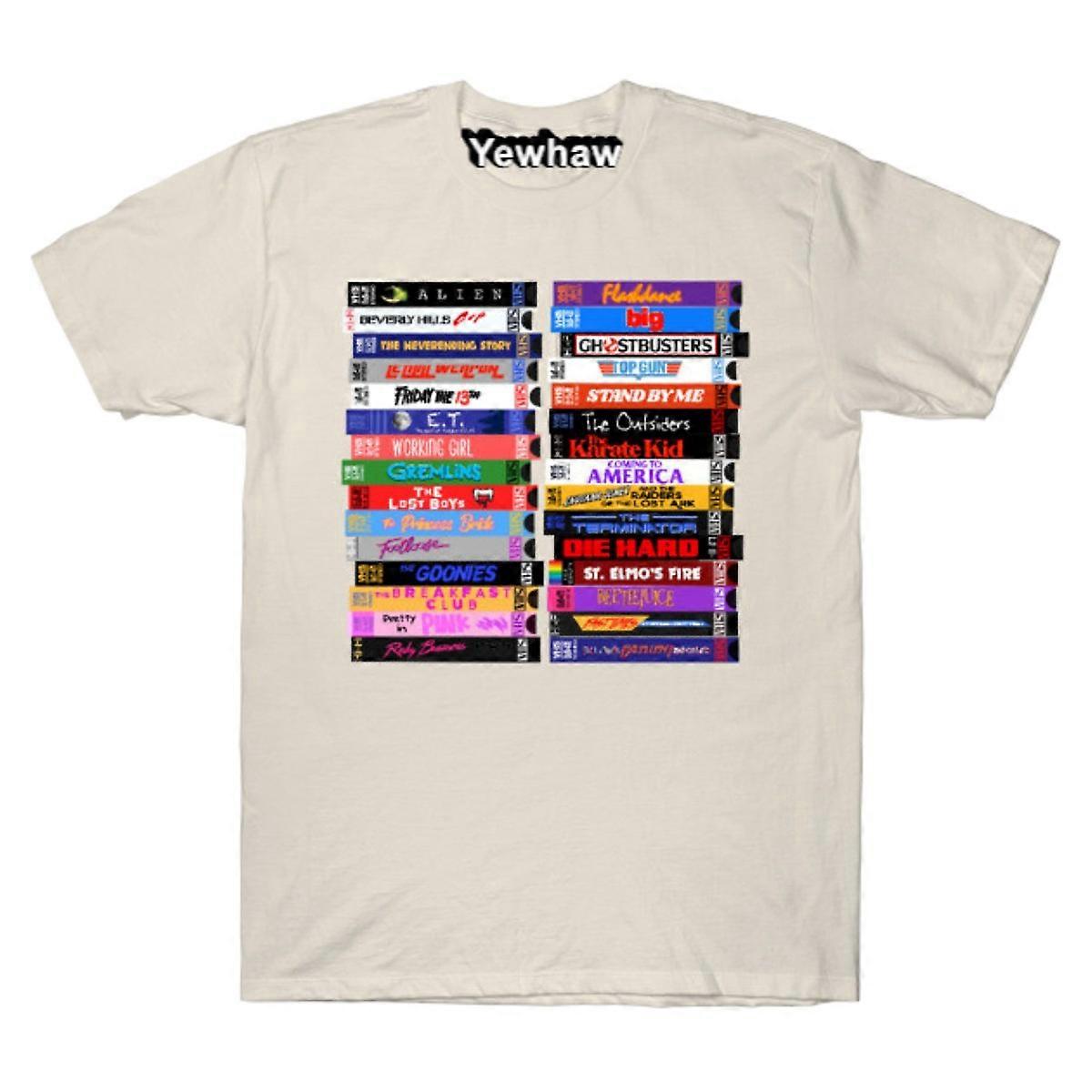 Retro 80-luvun elokuvat VHS Stacks T-paita