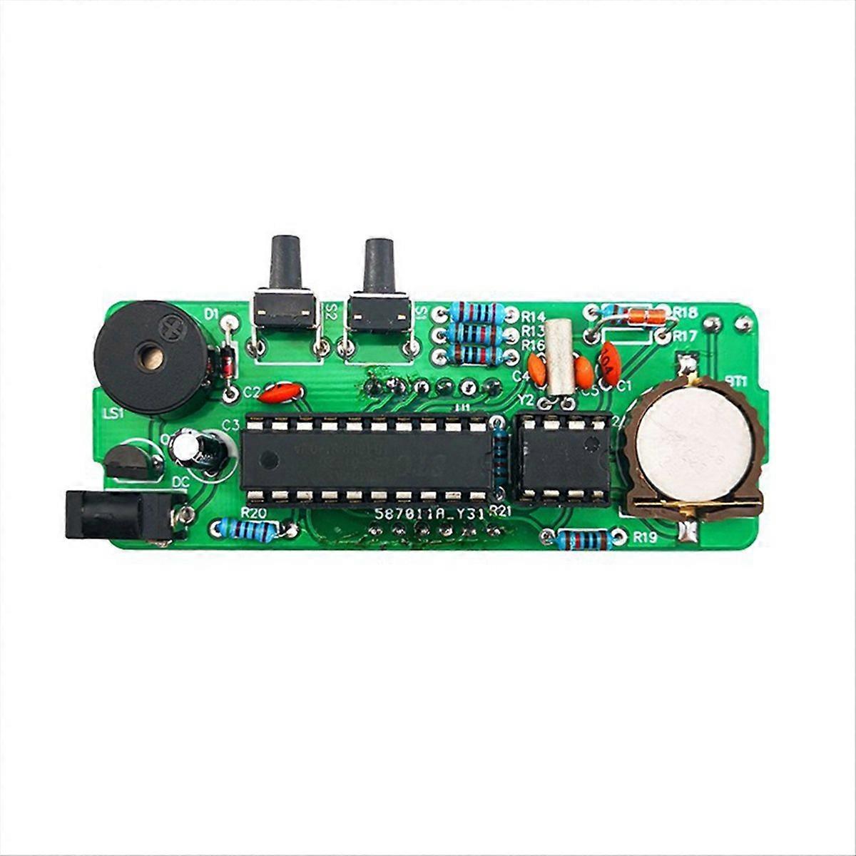 4-Digit Digital DIY Clock Kits with Acrylic Shell, DIY Alarm Clock Soldering Practice Kit for Learning Electronics,C