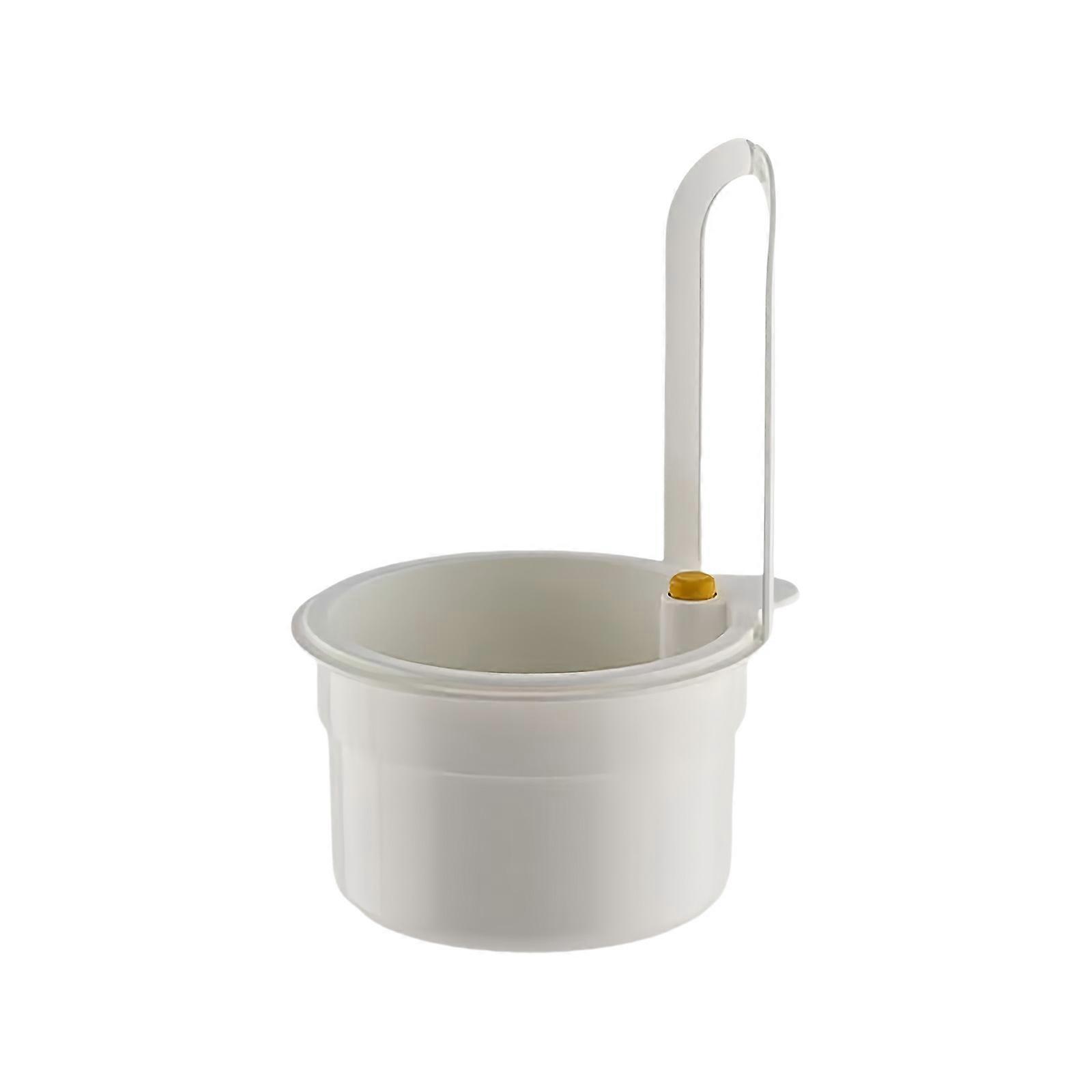 Water Drainage Organizers With Long Handle Designs Leakproof Structure and Sturdy Plastic Materials for Sink Use  White