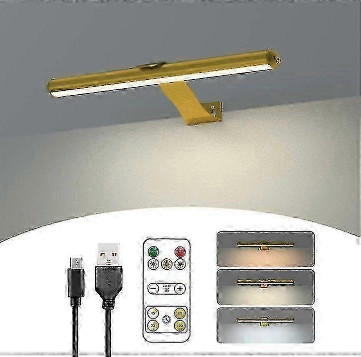 Wireless Picture Light Rechargeable with Remote, 300LM Art Battery Display Lamp , 3 Modes Magnetic Wall Light