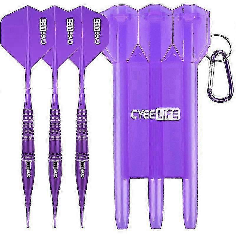 CyeeLife Brass Soft Tip Darts 18g With Carry Case and Extra Plastic Points & Flights,Professional Electronic Dart setDart Backboards 888