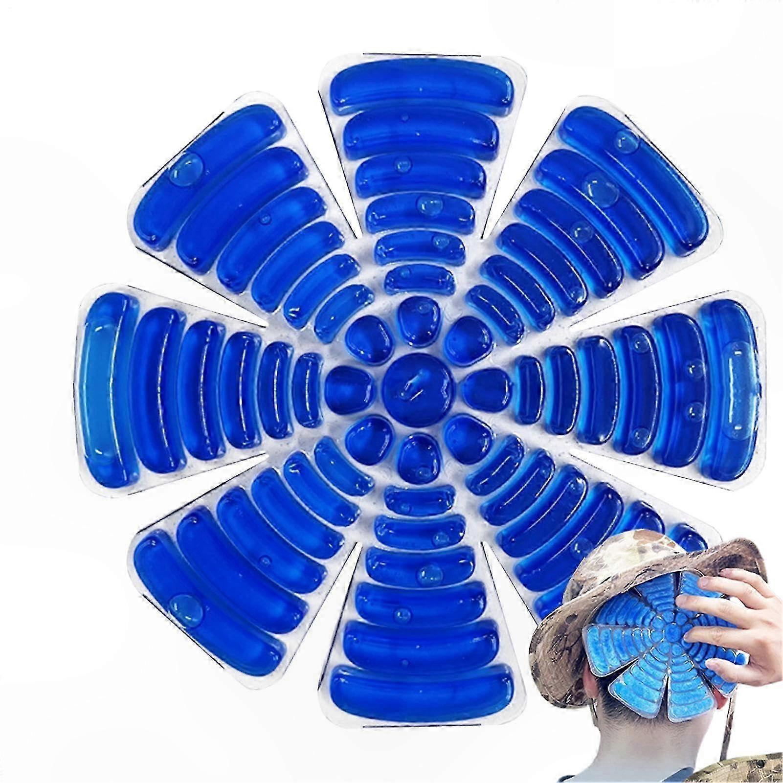 Reusable Hat Cooling Pad, Lightweight Ice Pack Insert for Most Hats