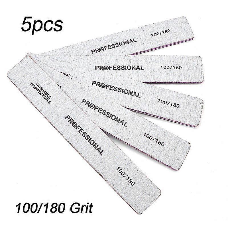 5/10PCS Professional Nail File 100 180 File Buffer for Nails Constipation for Nails Cuticle File Nail Files Manicure ZJC03 80 80
