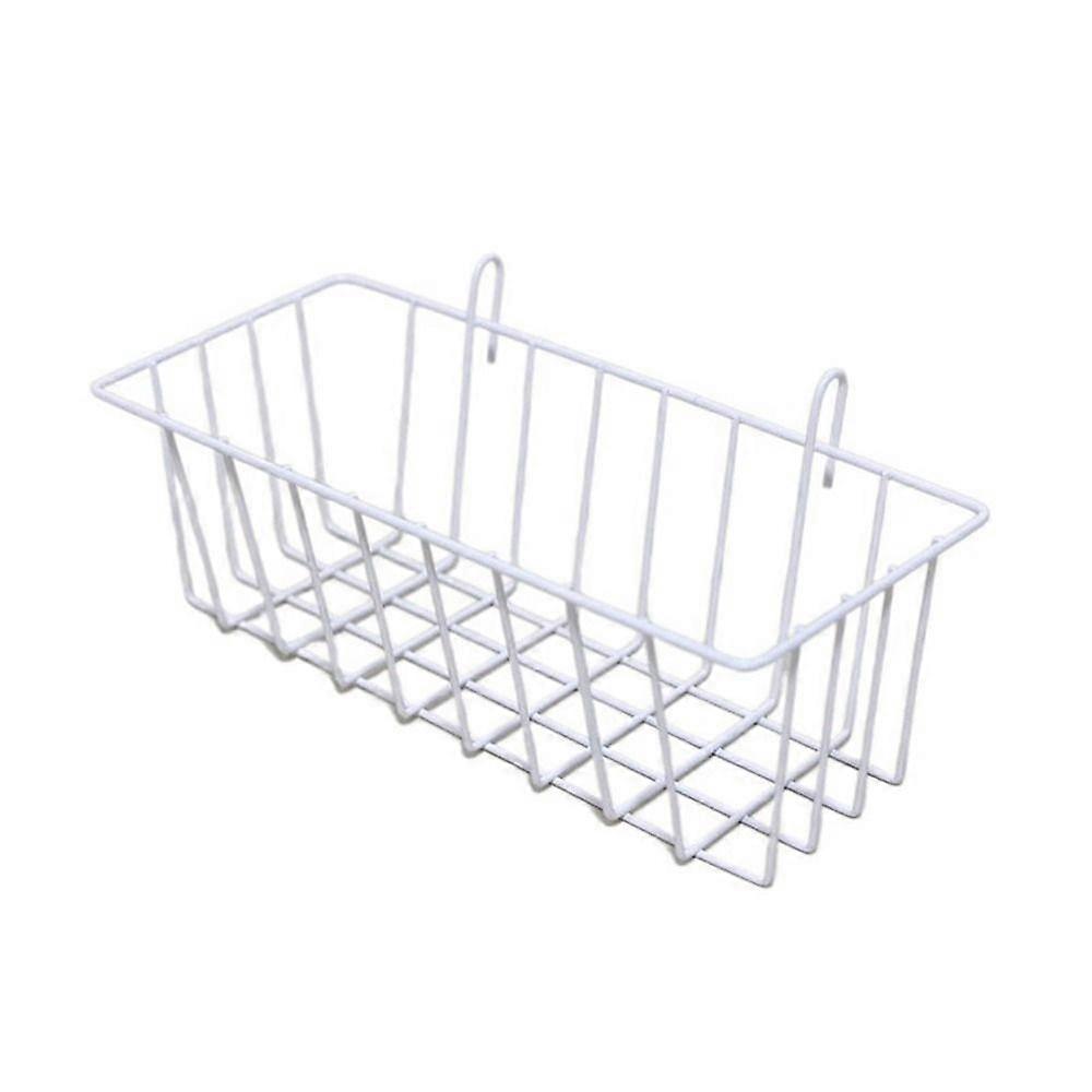 Rectangle Iron Grid Flower Pot Black/White/Silver Grid Shelving Storage Basket  Home