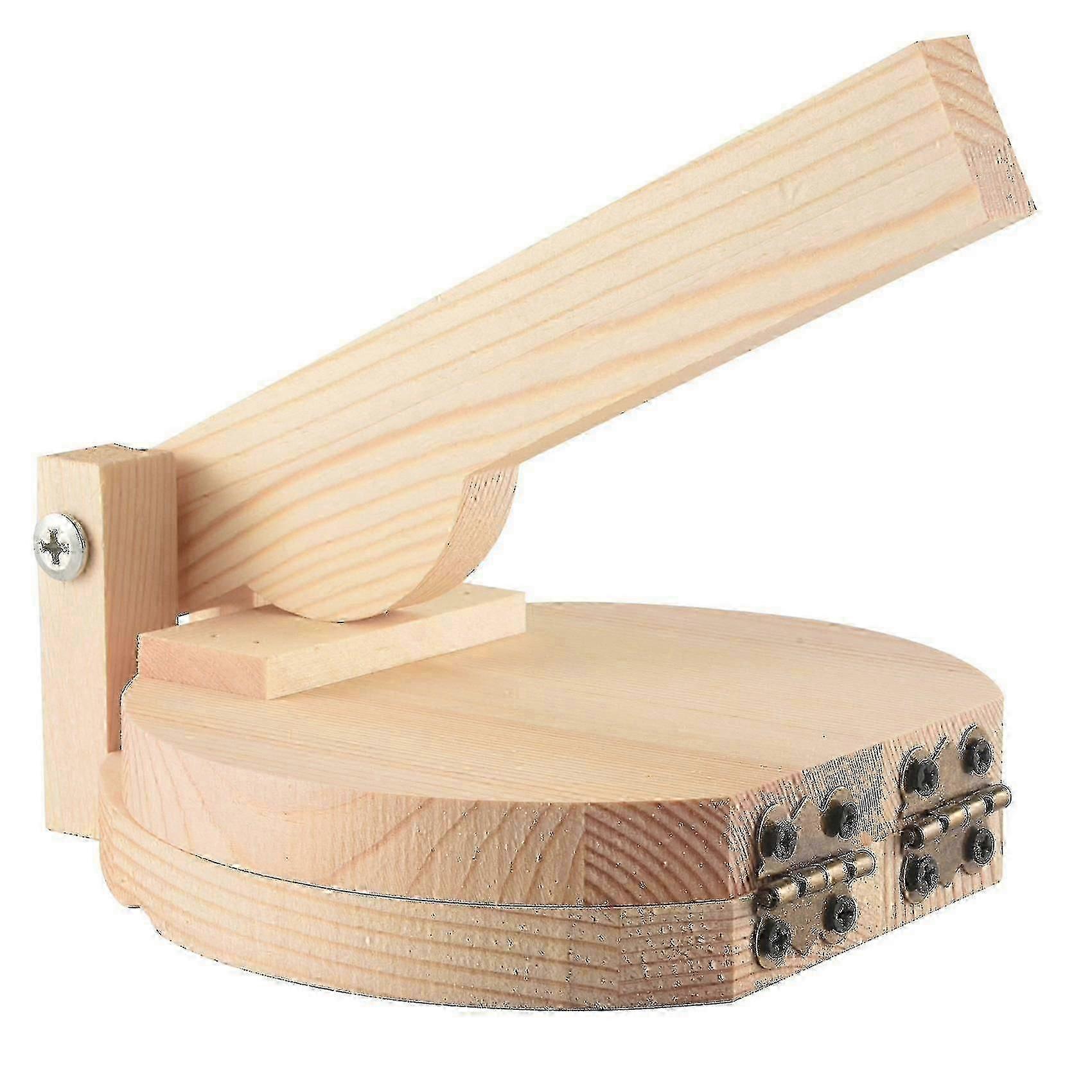 Prensa de tortilla de madera Dumpling Skin Maker Presser Chapati Roti Taco Corn Maker Pressing Tools Kitchen