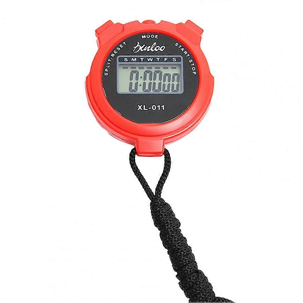 Digital Stopwatch Waterproof Compact Size Simple Operation No Clock No Date Silent Stopwatch Timer Chronograph Devices
