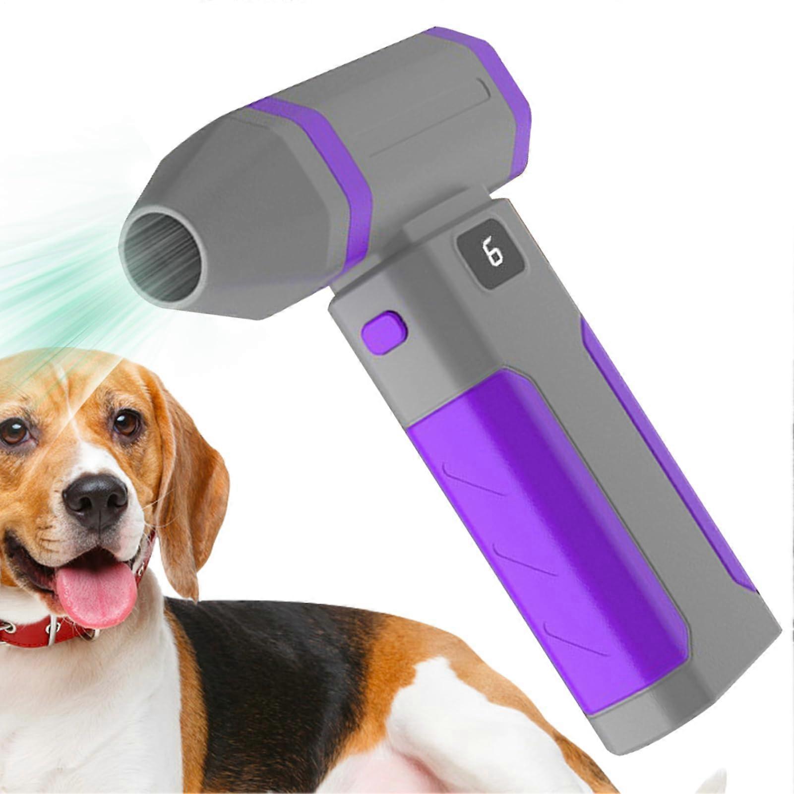 Wireless Electric Air Duster 56Speed Adjustable Brushless Fan for Keyboard and Computer Cleaning Purple