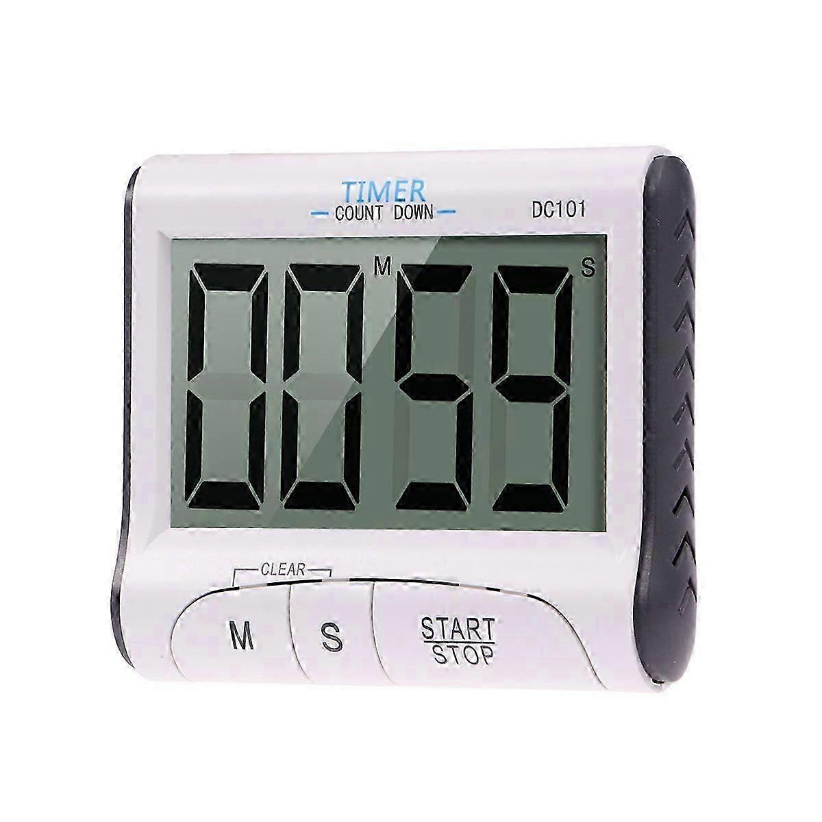 DC101 Digital Kitchen Cooking Timer Count Down Up Clock Loud Alarm with Large LCD Display Screen with Battery