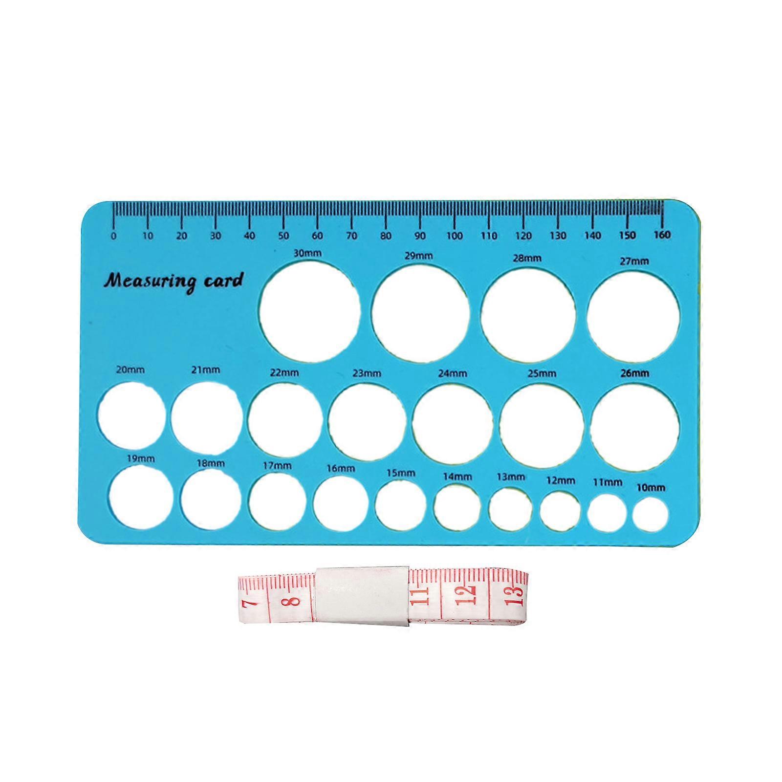 Double Scale Nipple Measurement Tool With Flange Gauges Food Grade Silicone Design For Nursing Mother  Sky blue