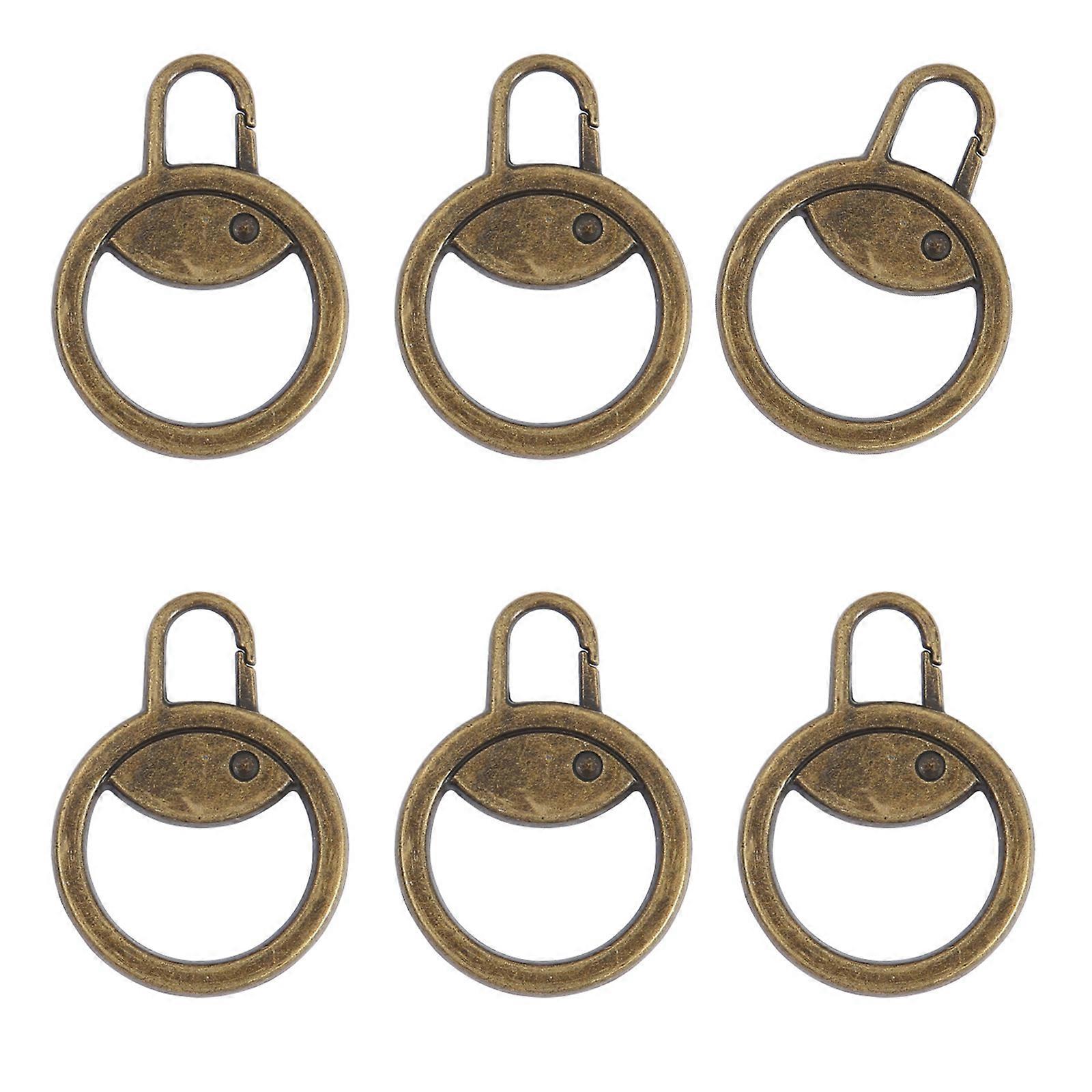 6lots Black Zippers Pull Tabs Quickly Instants Detachable Travels Zippers Head for Various Zippers Styles  Same color