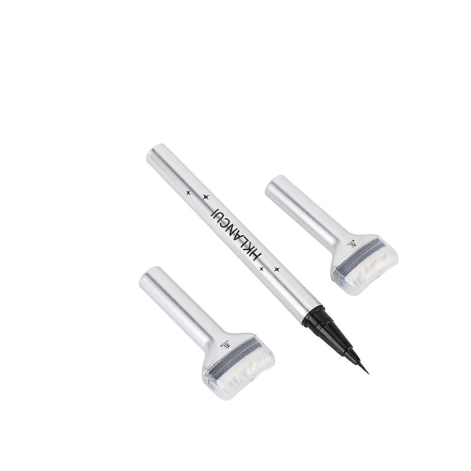 2 in 1 Lower Eyelash Stamp Kit Double Head Sweat Proof Easy Application Quick Eye Makeup Tool Brown