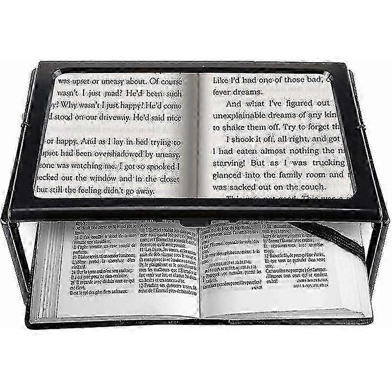 A4 Página Inteira Lupa de Leitura Mãos Livres Lupa Retangular de Pé com 12 Lâmpada Led 2.5x Lente de Ampliação Compatível Leitura Compatível Elderl