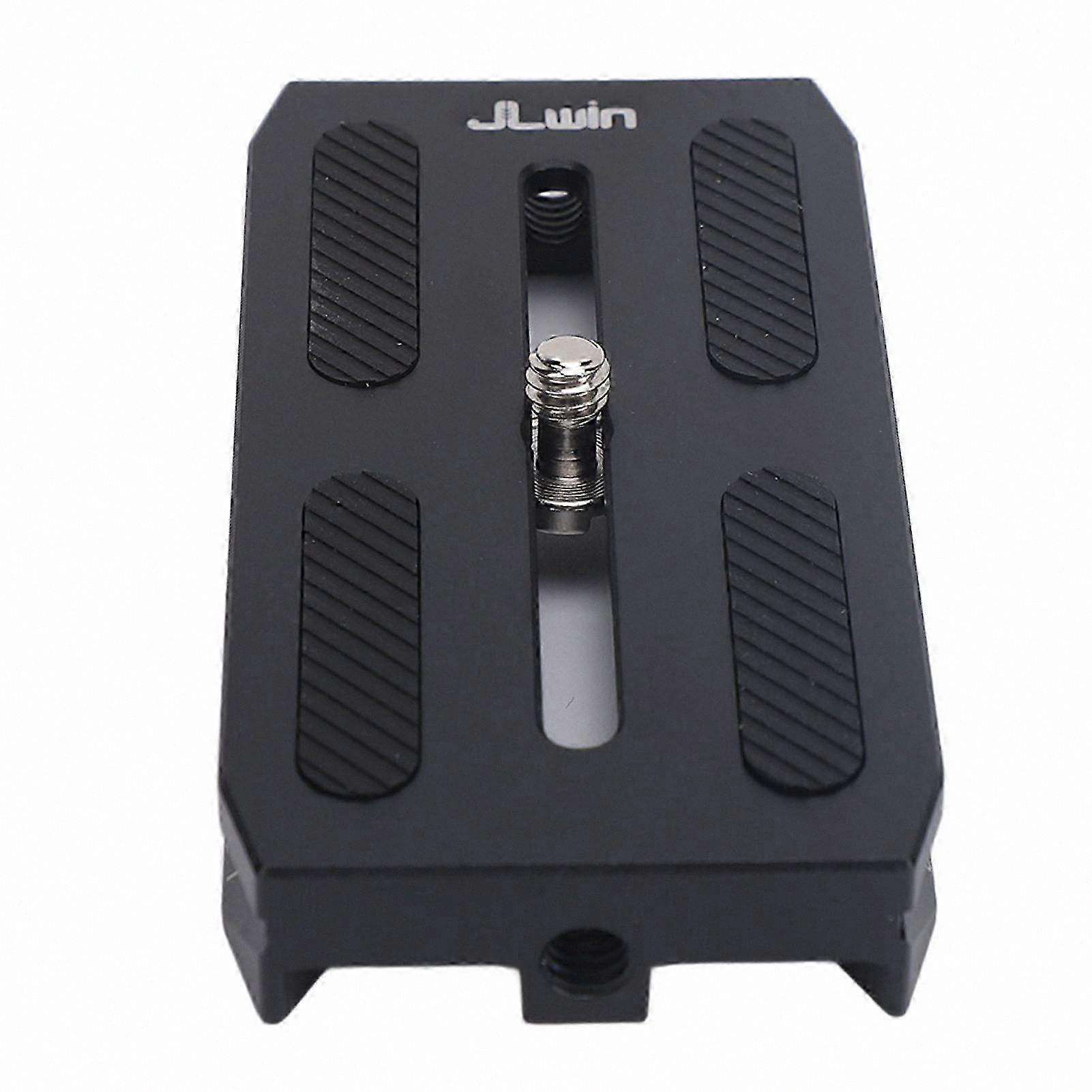 Aluminum Tripod Head Quick Release Plate with 1/4 Inch Threaded Hole for Arca-Compatible QR Plates and Stabilizers