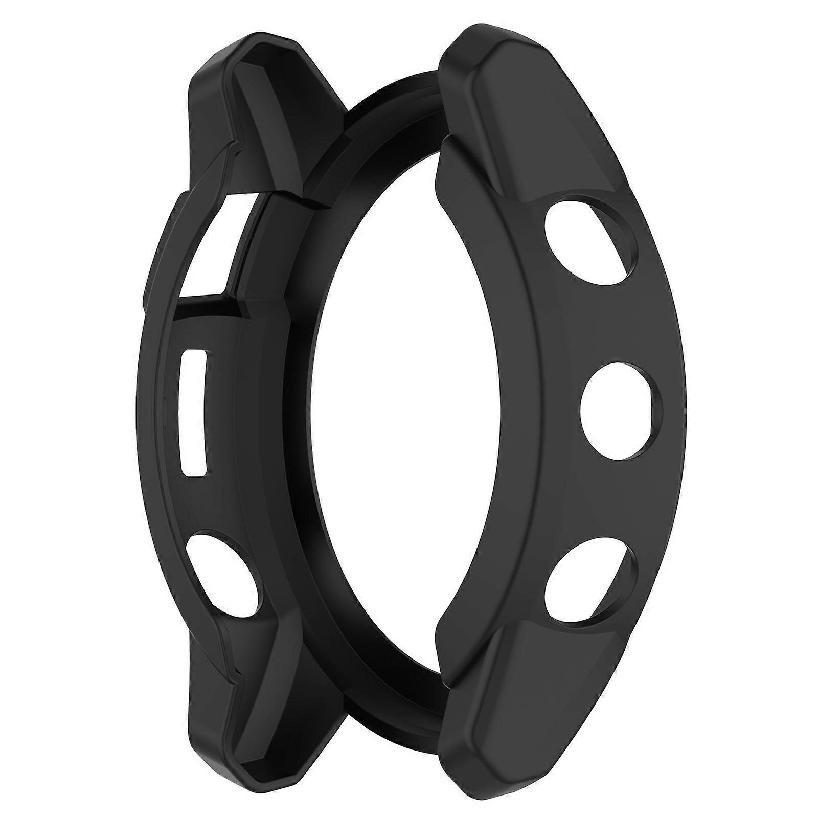 Watch Accessories Full Coverage Silicone Covers Screen Protective Case for 7 Scratchproof Shell  Black