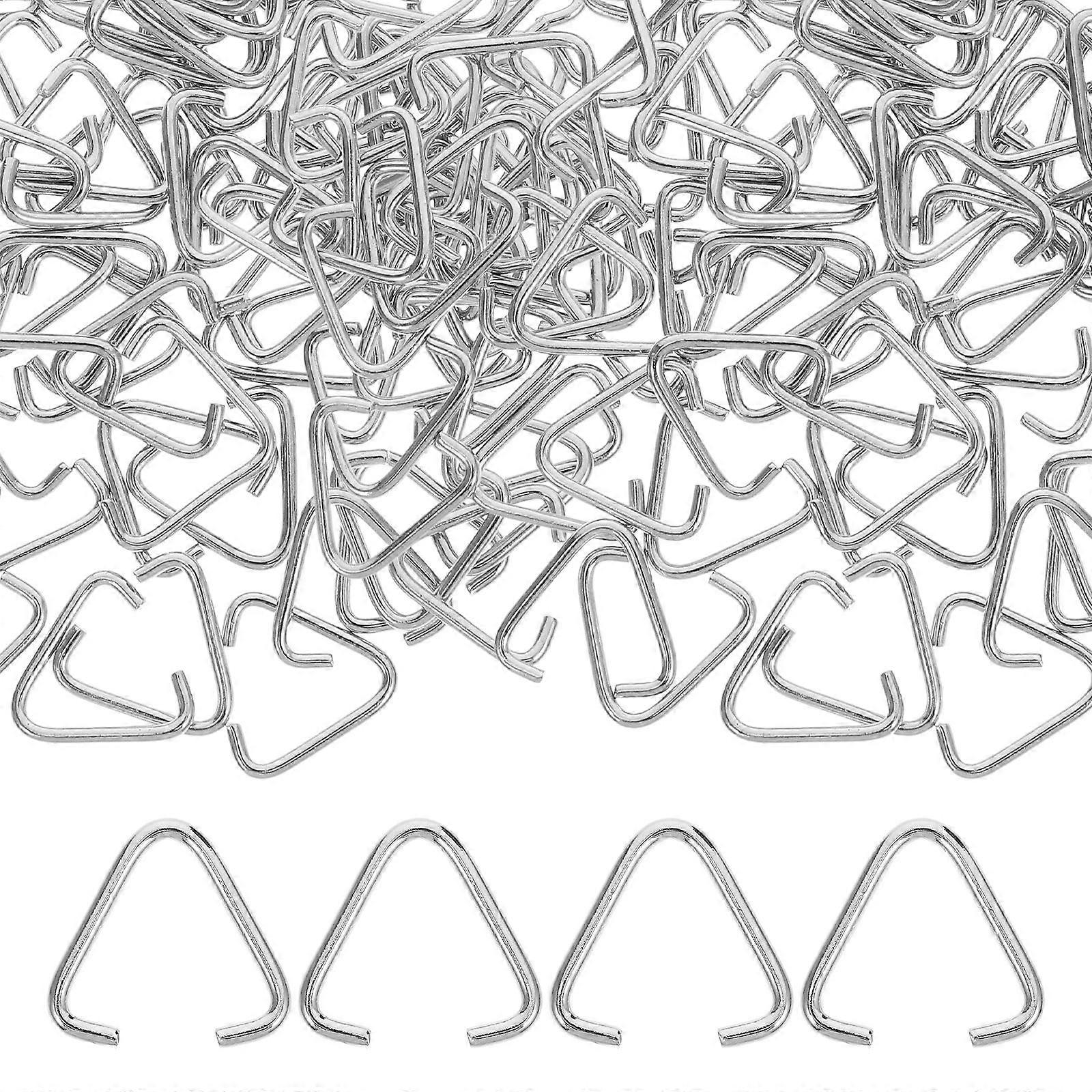 100 PCS Jumping Rings Triangle Jump Rings Easy to Use Jewelry Making Triangle Ring Buckles for DIY Crafts Keychains and Pendants