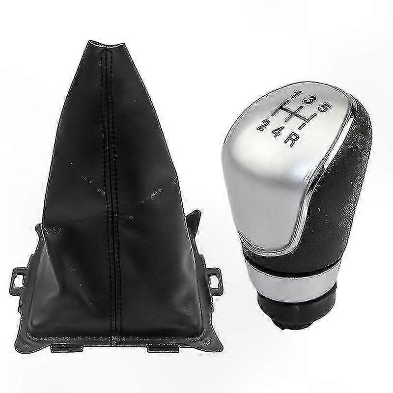 Ford Fiesta 2008-2012 Manual Gear Shift Knob & Boot Cover Set for 5/6 Speed Transmission