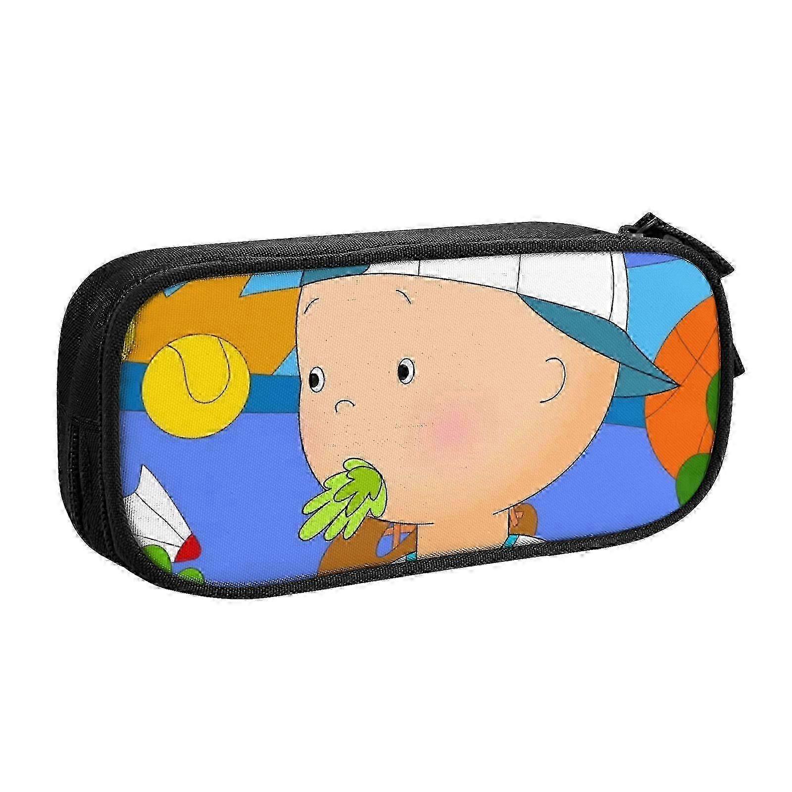 e h132 Caillou Pencil Case with Magnetic Closure - Quick-Access Design for Pens, Sticky Notes, Paper Clips b132