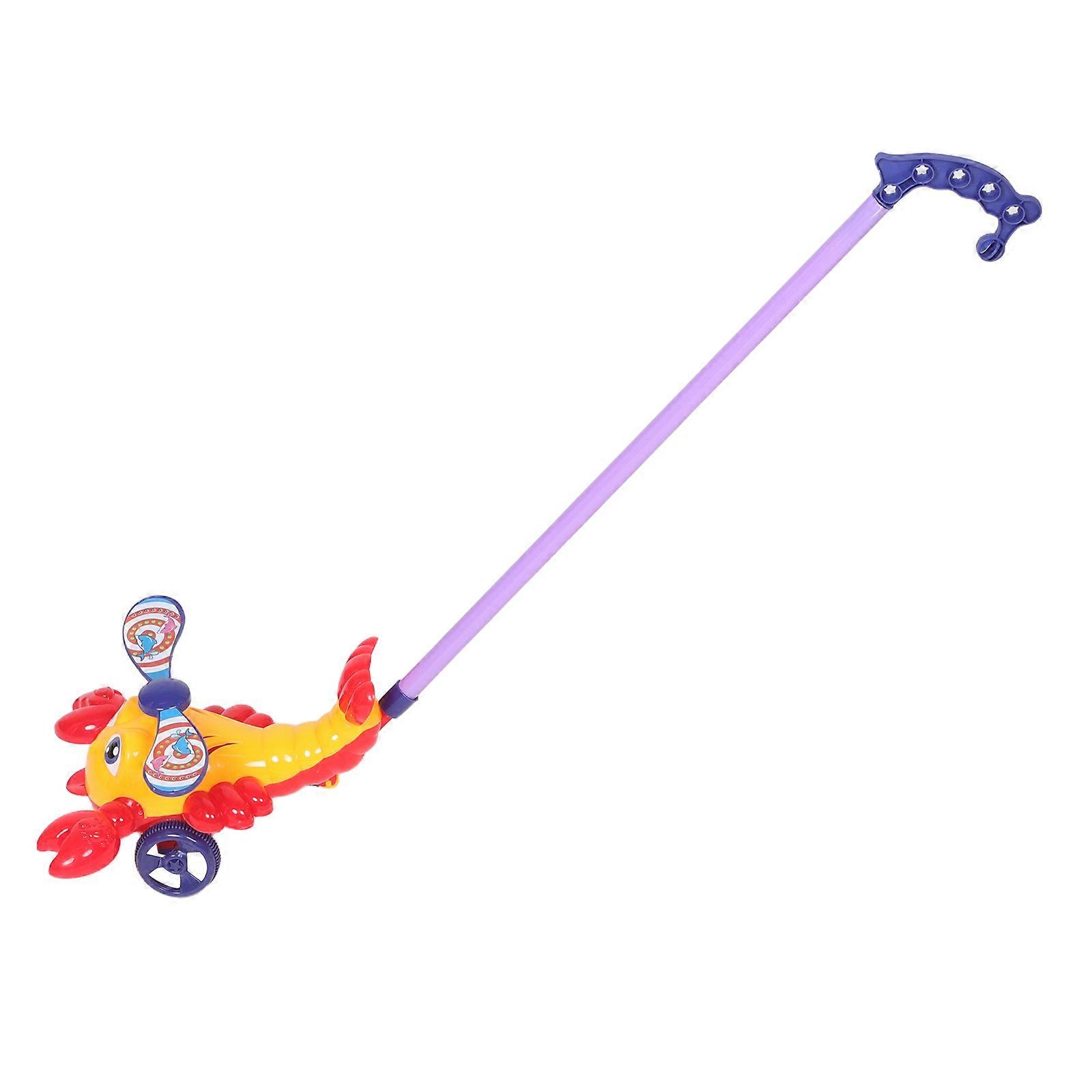 Stable Support Lobster Baby Push and Pull Toy for Walking