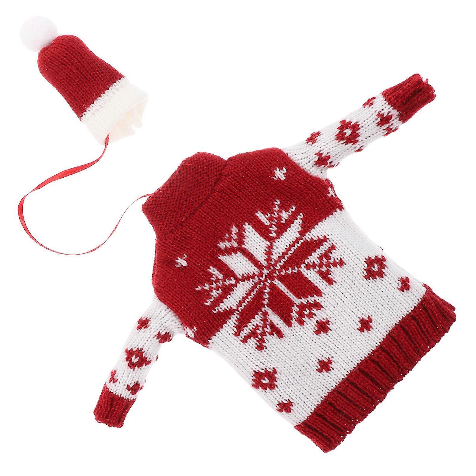 Clothes Christmas Hat Set for Festive Decor