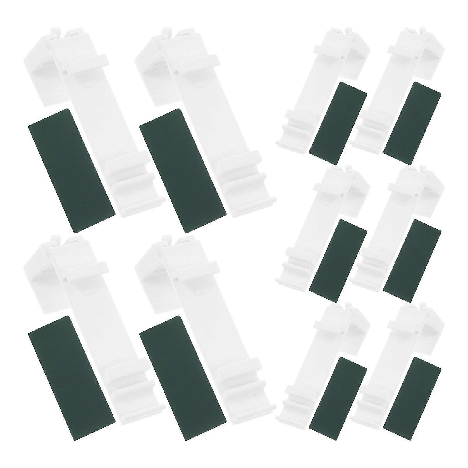 Self Adhesive Curtain Rod Bracket Versatile Use For Homeowners Easy Installation Sturdy And Durable 10Sets