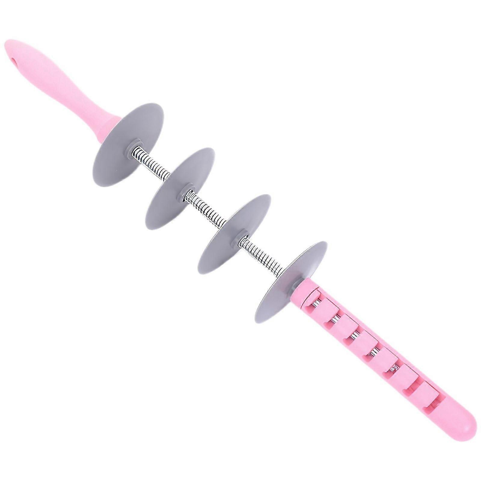 Adjustable Telescopic Croissant Cutter and Pastry Roller for Precision Dough Cutting 37x6.5cm