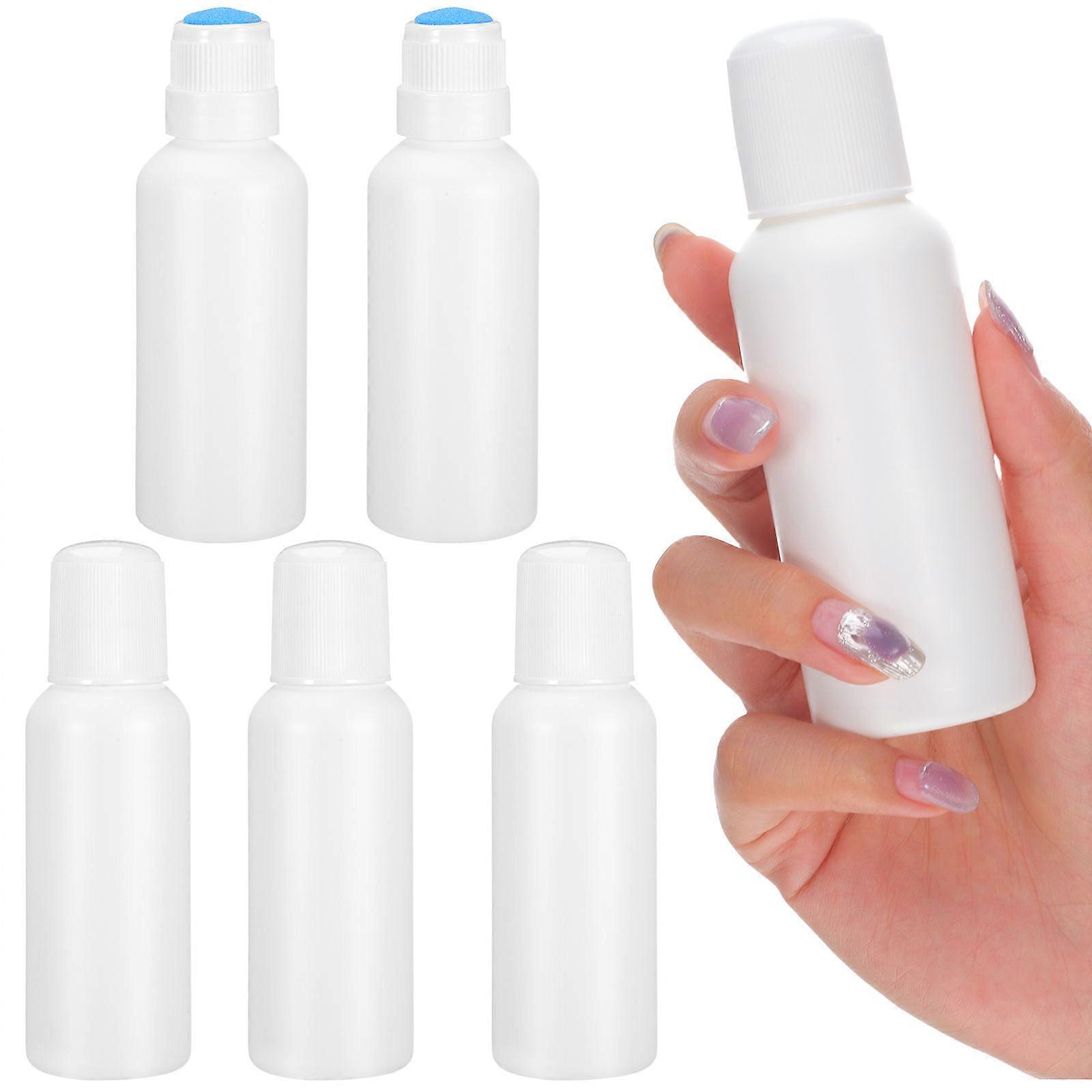 Small Liniments Bottle Sponge Applicator for External Use 24Pcs White