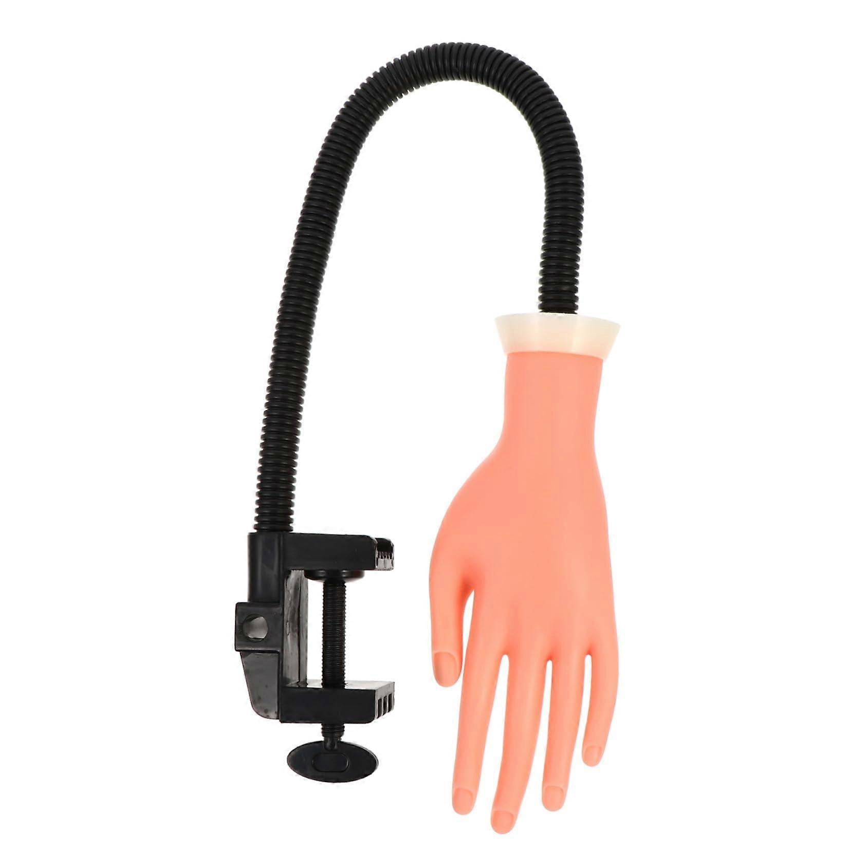 Nail Practice Hand Movable Flexible Model for Manicure Training Reusable Durable Nail Display